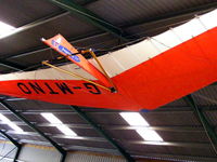 G-MTNO @ X2RY - hanging from the hangar roof at Rayne Hall Farm - by Chris Hall