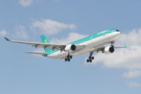 EI-ELA @ KORD - Air Lingus Airbus A330-302X, EIN125 arriving from Dublin/EIDW, on approach RWY 14R KORD. - by Mark Kalfas