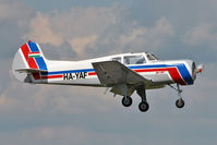 HA-YAF @ EGSX - Yakovlev YAK 18T, c/n: 08-34 at North Weald - by Terry Fletcher