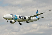 SU-GDN @ EGLL - Egyptair 2010 Boeing 777-36NER, c/n: 38288 on finals for Heathrow 27L - by Terry Fletcher