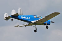 G-AKVZ @ EGSX - 1945 Miles M38 Messenger 4B, c/n: 6352 at North Weald - by Terry Fletcher