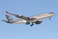 JY-AIB @ KORD - Royal Jordanian Airbus A340-211, RJA263 arriving from OJAI (Queen Alia Int'l Airport Amman), RWY 14R approach KORD - by Mark Kalfas