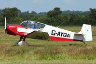 G-AYGA @ EGCB - 1956 Societe Aeronautique Normande JODEL D117, c/n: 436 on 2011 Family Fun Day - by Terry Fletcher