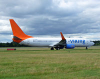 C-FTDW @ EGPH - Viking airlines B737 arrives at EDI On another holiday flight - by Mike stanners