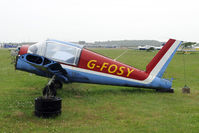 G-FOSY @ EGNJ - Although still in the civil register, this bird is not to fly soon (if ever) - by Joop de Groot
