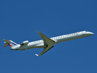 F-HMLH @ LFSB - Canadair CRJ100 departing to Paris ORY - by Urs Ruf