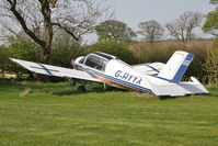 G-AYYX @ X5FB - Socata MS-880B Rallye Club at Fishburn Airfield in April 2011. - by Malcolm Clarke