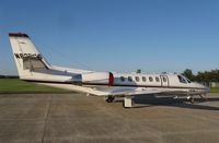 N825QS @ KAXN - Cessna 560 Excel on the ramp. - by Kreg Anderson