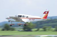 HB-PAF @ LSZF - HB-PAF after departure from Birrfeld airfield (LSZF), Switzerland. - by Werner