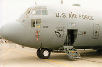 91-1231 @ EGVA - C-130H Hercules, callsign Derby 94, of the Kentucky Air National Guard on display at the 1994 Intnl Air Tattoo at RAF Fairford. - by Peter Nicholson