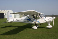 G-CEZA @ X5FB - Ikarus C42 FB80 at Fishburn Airfield in April 2011. - by Malcolm Clarke