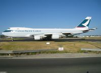 B-LIA @ LFPG - The selection of 400Fs operated by Cathay Pacific Cargo range from converted BCFs to genuine freighters. Part of the latters, India-Lima was taxying to runway 09 from the freight ramp when pictured. - by Alain Durand