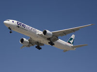 B-KPL @ KLAX - Special One World livery. Short final rwy 24R. - by Philippe Bleus