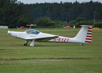 G-XYZT @ EGTB - Super Ximango, a Brazilian manufactured powered sailplane at Wycombe Air Park. - by moxy