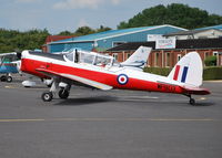 G-HAPY @ EGTB - Chipmunk T.10 in RAF colour scheme and displaying former RAF serial WP803, at Wycombe Air Park. - by moxy