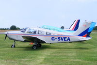 G-SVEA @ EGBT - visitor to Turweston for the British F1 Grand Prix at Silverstone - by Chris Hall