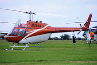 G-ETUS @ EGBT - being used for ferrying race fans to the British F1 Grand Prix at Silverstone - by Chris Hall