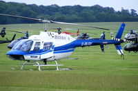 G-BLGV @ EGBT - being used for ferrying race fans to the British F1 Grand Prix at Silverstone - by Chris Hall