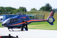 G-LHMS @ EGTB - being used for ferrying race fans to the British F1 Grand Prix at Silverstone - by Chris Hall