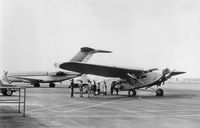 N9651 - Photo Circa 1967. Owned by Gaylord Moxon who is seen in photo. That is Pacific Airlines 727 N2979G on the right. - by Unknown