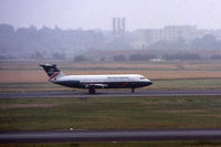 UNKNOWN @ EDDL - Actually a BAC 1-11. Scanned from an old slide - by Micha Lueck