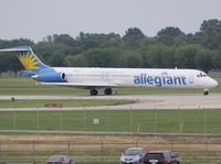 N884GA @ KDAY - Allegiant Air arriving for a Harrah Casino charter - by richillini