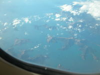 ZK-SUH @ NZCH - Marlborough Sounds from seat 55K at FL390 - by Bill Mallinson