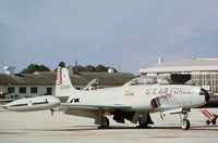 58-0585 @ PAM - T-33A Shooting Star of the 95th Fighter Interceptor Training Squadron at Tyndall AFB in November 1979. - by Peter Nicholson