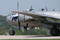N529B @ FTW - CAF B-29 FIFI landing at Meacham Field - Fort Worth, TX