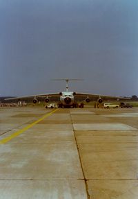 64-0635 @ KSWF - Lockheed C-141A Starlifter SN: 64-0635 at Stewart International Airport, Newburgh, NY - circa 1970's - by scotch-canadian