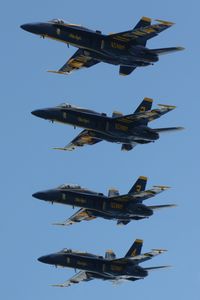 163705 @ KTVC - Blue Angels at the 2010 National Cherry Festival Air Show - by Mel II