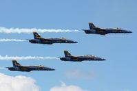 163705 @ KTVC - Blue Angels at the 2010 National Cherry Festival Air Show - by Mel II
