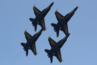 163705 @ KTVC - US Navy Blue Angels at the 2010 National Cherry Festival Air Show - by Mel II