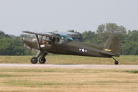 N1828B @ KEOK - Departure roll on Runway 14 - by Glenn E. Chatfield