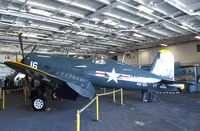 96885 - Vought F4U-4 Corsair in the Hangar of the USS Midway Museum, San Diego CA - by Ingo Warnecke