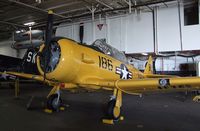 91091 - North American SNJ-5 Texan in the Hangar of the USS Midway Museum, San Diego CA