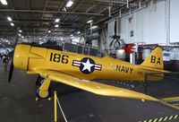 91091 - North American SNJ-5 Texan in the Hangar of the USS Midway Museum, San Diego CA
