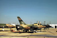 63-8309 @ NFW - F-105F Thunderchief of the 457th Tactical Fighter Squadron/301st Tactical Fighter Wing on the flight-line at Carswell AFB in October 1978. - by Peter Nicholson
