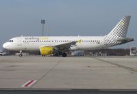 EC-JZI @ LFPG - named Vueling In Love, Zulu-India is one of 47 (and counting) A320s in fleet - by Alain Durand