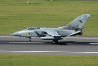 ZA410 @ EGGP - arriving back at Liverpool after its display at the Southport Airshow - by Chris Hall