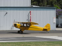 N23266 @ SZP - 1939 Piper J3C-65 CUB, Continental A&C65 65 Hp, holding short Rwy 04 - by Doug Robertson