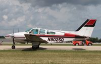 N9025Q @ KOSH - Beech B55