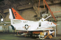 153522 @ NPA - TA-4J Skyhawk of Training Squadron VT-86 undergoing maintenance at NAS Pensacola in November 1979. - by Peter Nicholson
