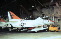 156923 @ NPA - TA-4J Skyhawk of Training Squadron VT-86 undergoing maintenance at NAS Pensacola in November 1979. - by Peter Nicholson