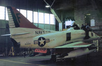 153462 @ NPA - TA-4J Skyhawk of Training Squadron VT-86 undergoing maintenance at NAS Pensacola in November 1979. - by Peter Nicholson