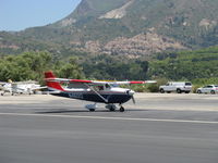 N46012 @ SZP - 1968 Cessna 172I SKYHAWK, Lycoming O&VO-360 180 Hp upgrade, Experimental class, full flaps landing roll Rwy 22 - by Doug Robertson