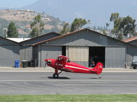 N14881 @ SZP - 1936 Rose A-1 PARRAKEET, Continental C85 85 Hp, taxi off the active - by Doug Robertson