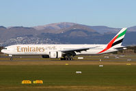A6-ECF @ NZCH - arrival from DBX....via BKK and SYD - by Bill Mallinson