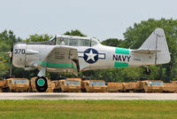 N7090C @ OSH - North American SNJ-4, c/n: 88-13370 ex USN Bu27754 at 2011 Oshkosh - by Terry Fletcher