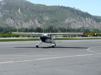 N5367C @ SZP - 1950 Cessna 140A, Continental C90 90 Hp, taxi back after landing Rwy 22 - by Doug Robertson